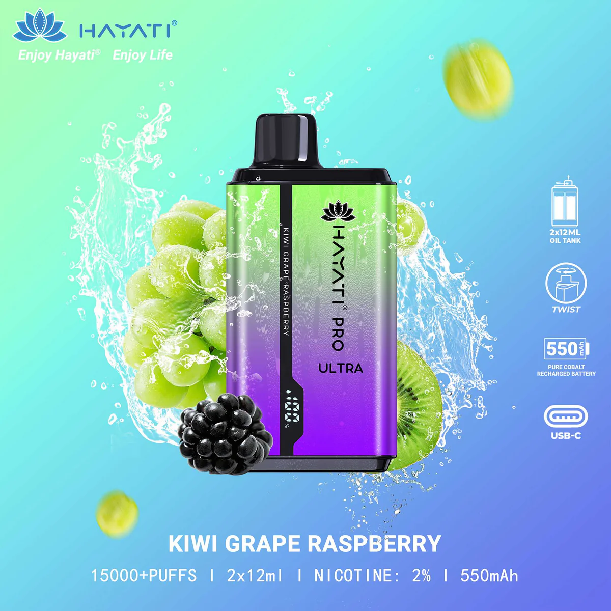 Hayati Pro Ultra mit intensivem Fruchtprofil