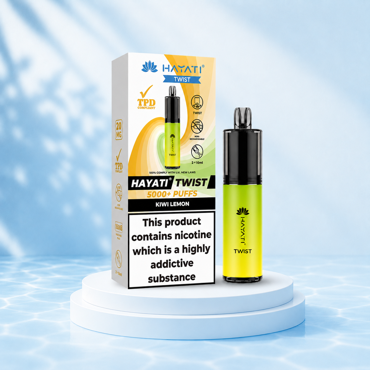 Hayati Twist 5000 mit Kiwi-Zitrone